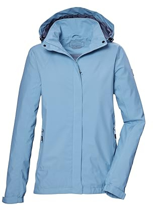 killtec Damen Funktionsjacke/Outdoorjacke wasserdicht mit abnehmbare Kapuze KOS 51 WMN JCKT, bali blau, 34, 42805-000