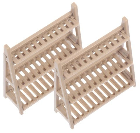 JUMPLAWN Puppenhausregal Mini-aufbewahrungsständer Kunststoff Geringes Gewicht Langjährige Nutzung Unbemalt Und Lebendige