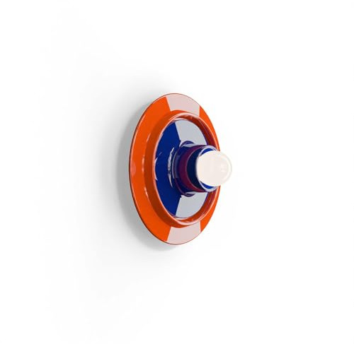 Wandleuchte Deco Voilà Keramik Orange Fuchs Blau Roboter 1 Licht E29
