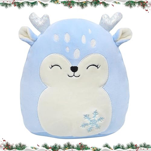 Elch Kuscheltier, 20CM Kuscheltier Weihnachten, Rentier Kuscheltiers, Plüschtier Weihnachten,Elch Plüschtier,Weihnachts Kuscheltiers,Weihnachtens Elch Stofftier Gefüllte Plüschpuppe,Kuscheltiere Süße