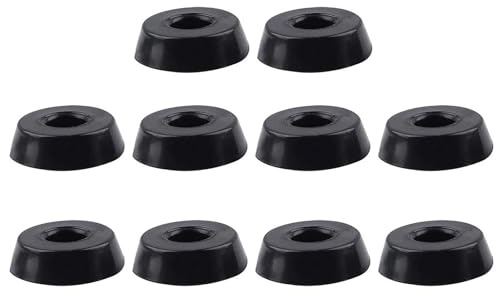 10pcs Rubber Feet Round Bumper Furniture Table Printer Chopping Board Speaker Floor Protector Cabinet Leg Pads, D18x15xH5mm