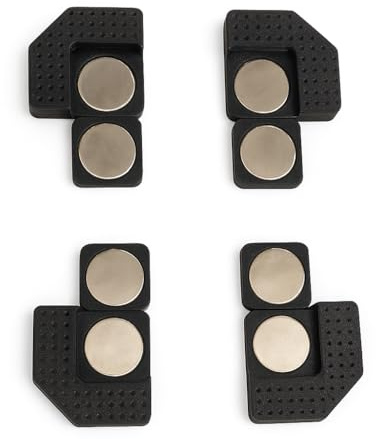 Magnetic Kit for Hatch or Tiled Access Panel – Invisible Magnetic Brackets with 20mm Strong Neodymium Magnets (Set of 4) – Easy Access