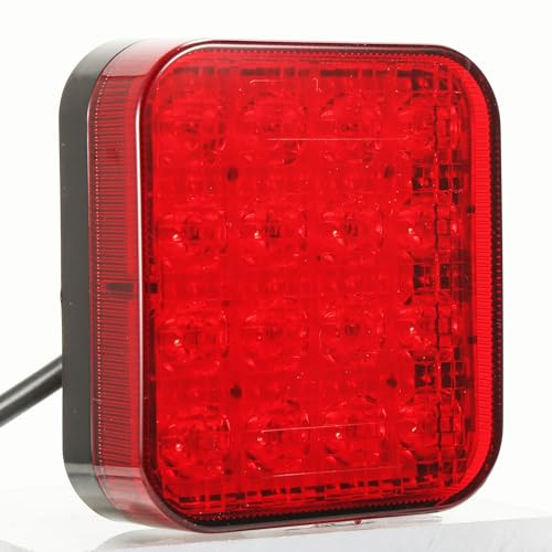 AGRISHOP 1x Nebelschlussleuchten Rot Led 12v 24v Wasserdicht Rückleuchten Anhänger