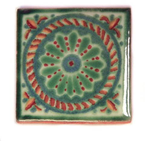 Mexikanischen handgemachten Talavera, 5cm Fliesen - Eine Packung von 10