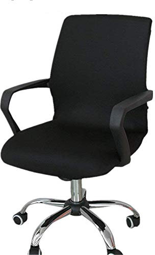 DHXYZZB Office Computer Chair Cover, Universal Replacement Removable Rotating Stretch Resilient Desk Boss Armchair Chair Cover Slipcover (not a chair)