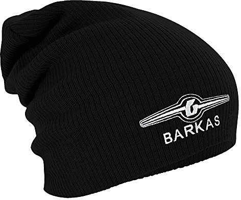 Longbeanie Slouch-Beanie Mütze DDR Motiv Barkas 55265 Farbe schwarz