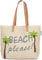 normani Strandtasche Schultertasche Handtasche Umhängetasche mit Sommer Design und großem Volumen Farbe Beach Please