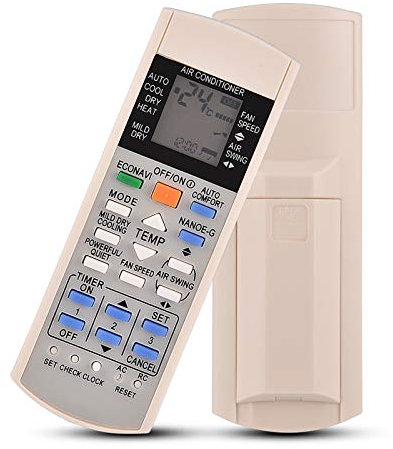 Eboxer Mandos a Distancia para Panasonic Aire Acondicionado, Control Remoto de Reemplazo de Aire Acondicionado para A75c3300 A75c3208 A75c3706 A75c3708