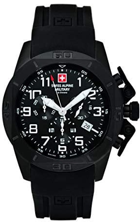 Swiss Alpine Military Herren Uhr Chrono 7063.9877SAM Silikon