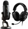 Logitech G PRO X (2. Generation) Gaming-Headset (mit Blue VO! CE, DTS Headphone: X 7.1 und PRO-G 50-mm-Lautsprechern, Blue Microphones Yeti USB-Mikrofon-Blackout - schwarz
