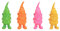 Geschenkestadl 4 Stück Bunte Gartenzwerg Figuren je ca. 10 cm x 4 cm Gartenzwerge
