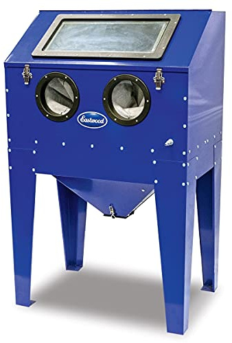 Eastwood B60 Sand Blasting Cabinet | Steel Sand Media Blaster Cabinet Kit | for Paint Removal, Metal Restoration, Rust Removal, Sandblasting | Holds Up to 120 Lbs of Abrasive Media