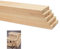 TSKDKIT 30 Stück Holzstäbe Quadratisch 10mm Natürliche Holzleisten zum Basteln 25 x 1 x 1 cm Hölzer zum Basteln Braucht, Lang Holzblöcke Holzstäbe für Holzbasteleien, DIY Projekte
