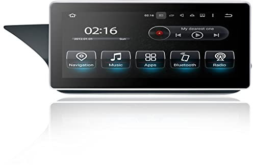 MOOKAKA Android Autoradio 2 din GPS Navigation für Mercedes Benz E Class (W212) 2009-2016 Multimedia Player Auto Stereo Receiver 10.25 Zoll Kopfeinheit Carplay Bluetooth RDS (8+64GB, NTG 4.0)