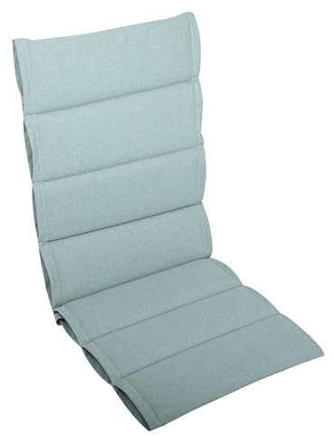 LILENO HOME Gartenstuhl Auflagen als [1er Set - Hochlehner] in Petrol - Bequeme Liegen als Sitzauflagen für Gartenmöbel - Stuhlkissen für Gartenstühle und Klappstühle