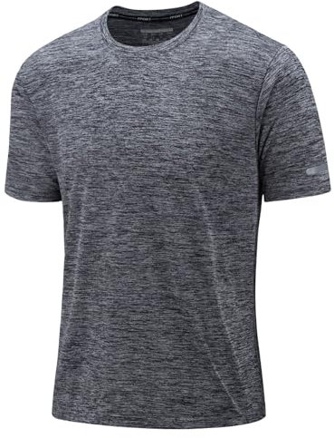 KEFITEVD Herren T Shirt Sport Shirt Männer Funktionsshirt Wandern Laufen Leicht Trainingsshirt Sportbekleidung