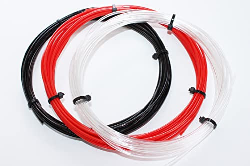 Festo PUN-H 2x0,4 Pneumatikschlauch Ø 2mm 5 Meter Polyurethan-Schlauch PUN-2 Schwarz, Rot, Klar (Klar)