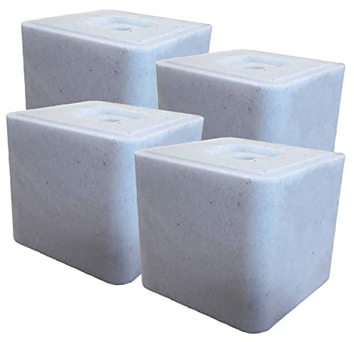LanDixx Salzleckstein ohne Cu 4 x 10 kg Leckstein 40 kg Leckmasse Mineralleckstein