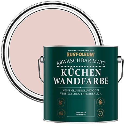 Rust-Oleum Pink Washable Kitchen Wall Paint in Matt Finish - Pink Champagne 2.5L