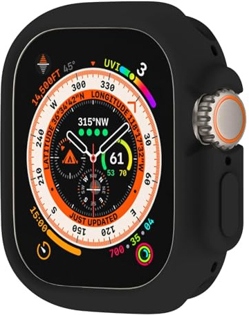 BOTOMALL - Custodia protettiva per iWatch in TPU, morbida, flessibile, sottile e leggera, compatibile con Apple Watch serie Ultra 3 (2025)/Ultra 2/Ultra da 49 mm [protezione schermo non inclusa]
