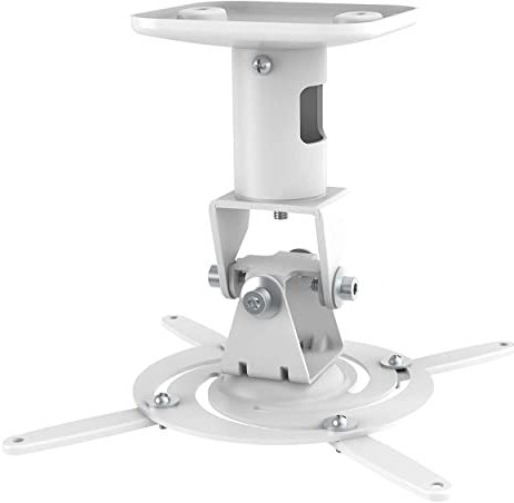 ADAKAT Universal Beamer Deckenhalter, Kardangelenk, Stahl weiß