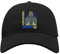 Maikomanija Yokohama Japan Baumwolle Curved Visier Baseball Cap Dad Hat Unisex Sport Bequemes Top, Schwarz , One size