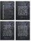 Artery8 Christian Bible Verses The Ten Commandments Unframed Poster Art Print Mixed Pack of 4 A4