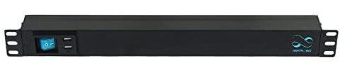 Infitronic - INSV1006 – 19 Pouces 8 Prises Bloc multiprise 1 U avec 2 Ports de Charge USB