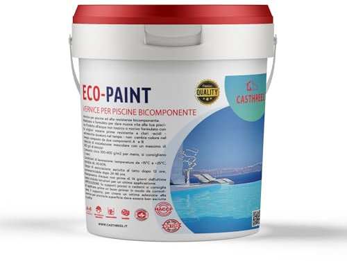 VERNICE EPOSSIDICA PER PISCINE- GARANTISCE OTTIMA ADESIONE AL SUPPORTO - IMPERMABILIZZAZIONE-DURATURA (5KG, BLU MARINO)