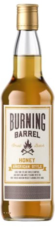 Burning Barrel American-Style Honey Infused Spirit Drink, ABV 15%, 50cl / 500ml - Perfectly blended to create a great tasting Whiskey drink
