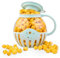 MMUGOOLER Glass Microwave Popcorn Popper, 2.25QT Original Popcorn Jar with Silicone Lid, Without BPA, Dishwasher Safe- Blue