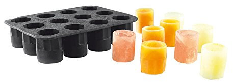 infactory Eis-Trinkgläser: Silikon-Form für 12 Schnapsgläser aus Eis 2 cl, Versandrückläufer (Eiswürfelbereiter Silikon, Eiswürfelformen für Sidgläser, Schokolade)