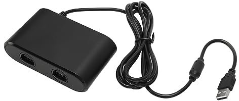 Adattatore Controller N64, Convertitore Controller di Gioco 2 in 1 per Due Controller N64 su Switch o PC, con Funzione Turbo