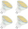 Akynite MR11 GU4 12V LED 4W Neutralweiß 4000K, 120 Grad, 400LM, 35mm MR11 35W Halogen Ersatz, 12V-24V AC DC LED Einbaustrahler GU4 MR11 für Bad Dunstabzugshaube, Nicht Dimmbar, 4er-set