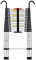 STANEW Teleskopleiter Aluminium 4,4m,Rutschfester Klappleiter Stehleiter Mehrzweckleiter, Abnehmbare Armlehne, Ausziehbare Leiter, Multifunktional Ladder, Maximale Belastbarkeit 150 kg