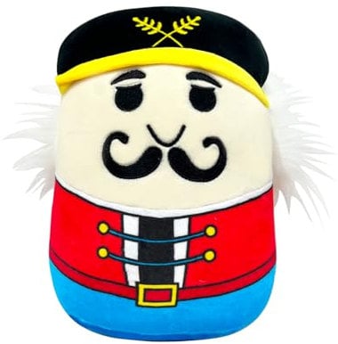 POPOYU 20cm Christmas Nutcracker Plush Pillow Toys,3D Cute Stuffed Nutcracker Pillow Doll Squishy Cotton Plushies Doll,Super Soft Toy Gift for Boys Girls Present Kids Collection Home Decoration