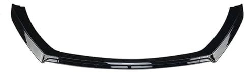 YJTYC Auto Frontspoiler Lippe für Seat Leon 3 MK3 5F 2012 2013 2014 2015 2016, Antikollisions FrontstoßStange Protector Splitter Diffusor Stoßfängerlippe Spoilerlippe,Gloss Black