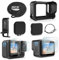 FitStill Funda de silicona negra para Go Pro Hero13 Negro, Cubierta lateral de la batería y tapa de objetivo, protectores de pantalla y cordón para Go Pro Hero 13 Negro Kit de accesorios