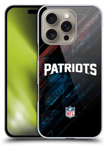 Head Case Designs Offiziell Zugelassen NFL Unschärfe New England Patriots Logo Harte Rueckseiten Handyhülle Hülle Huelle kompatibel mit Apple Apple iPhone 16 Pro