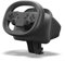 Black Wireless Blue-tooth Gaming Steering Wheel, Realistic Racing Experience ABS Construction Portable Size Easy Connectivity for Multiple Platforms