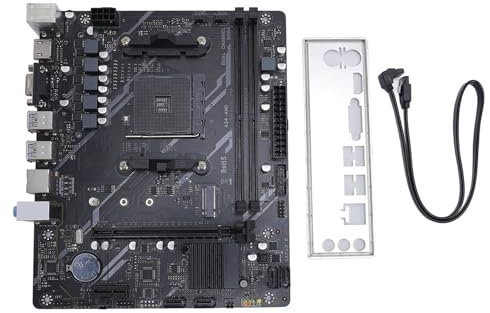 Placa Base de la Computadora B450, 2X Ddr4 Dimm M.2 Pci e 16x Placa Base de Escritorio para Ryzen 1st, 2nd, 3rd, 4th, 5th Gen CPU, 4X SATA 3.0, HDMI VGA, USB3.0