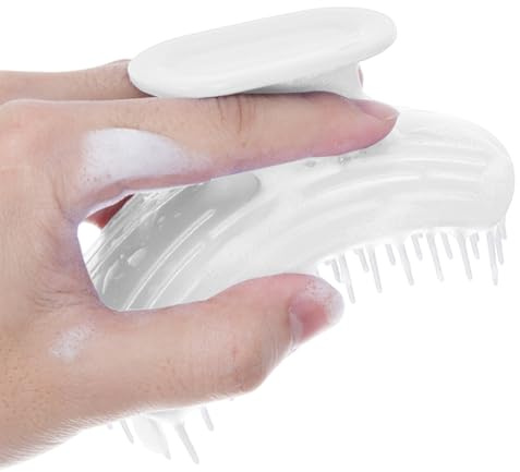 Scalp Massage-Bürste, Deep Cleansing Shampoo Scrubber, 4,65 x 3,23 Zoll Anti Slip Scalp Peeling für Entspannung, Flakes Control, Trocken, Oily Hair, Reisen und Home Use