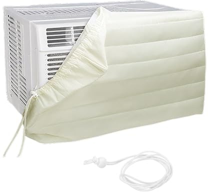 HLIWS Cubierta de Aire Acondicionado Interior, cubiertas de ca para el interior, campana de aire acondicionado de Ventana Protección contra Polvo y Residuos Funda Lavable y Reutilizable (64x47x8,5cm)