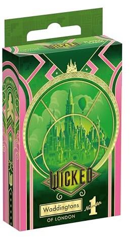 Waddingtons Number 1 Playing Card Game, Wicked Waddingtons Number One, Play with Glinda, Elphaba and the Wizard, Great Travel Companion, Gifts and Toys for Boys, Girls and Adults