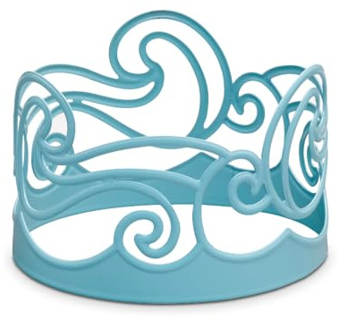 Partylite Duftwachsglas-Aufsatz Waves, Dekoratives blaues Metall mit nautischem Ausschnitt-Design: Stilvolle Wohn- und Küchendekoration für Glas-Kerzen, Männer und Frauen.