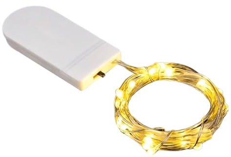 Petite Guirlande Lumineuse À Pile 1M 10 LEDs Petite Guirlande Lumineuse LED Batterie De Guirlandes Lumineuses Scintillantes Fil D'Argent Étanche Lumineuses Scintillante Pour Fêtes Noël Mariage Fête