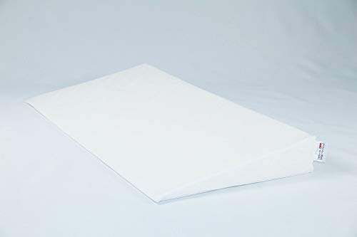 Fränkische Schlafmanufaktur Keilkissen Bettkeil Poly 9/1cm mit Bezug, Farbe Weiß, Breite 110cm