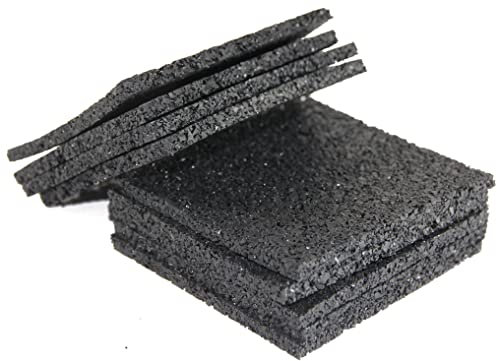 Stelzlager Plattenlager Gummiunterlage 150x150 mm in 3/6 mm Terrassenbau Terrassenlager Terrassenpad (3 mm / 50 Stück)