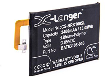 vhbw Akku Ersatz für BlackBerry BAT63108-003, BAT-63108-003 für Handy Smartphone Telefon (3400mAh, 3,85V, Li-Polymer)