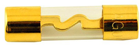C-FUNN Auto Kfz Goldton Klar 100A Tube AGU Glassicherung